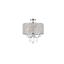 Elise 17-Inch Chrome Crystal Semi-Flush Mount Light