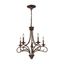 Old World 5-Light Antique Bronze Wrought Iron Chandelier