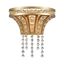 Champagne Gold Dimmable Crystal Sconce with Clear Shade