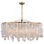 Elsa 5-Light Natural Brass and Capiz Shell Chandelier