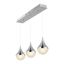 Elyse Chrome Teardrop 33" LED Linear Island Pendant