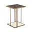 Emma Cream Brass and Glass Rectangular Side Table