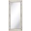 Elegant Full-Length 24x54 Rectangular Bronze & Silver Beaded Wood Mirror