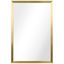 Sleek Contempo 20" x 30" Gold and Silver Rectangular Wall Mirror