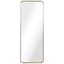 48" Gold and Silver Rectangular Bathroom Wall Mirror