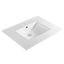 White Ceramic 31-Inch Widespread Bathroom Vanity Sink