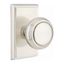 Satin Nickel Rectangular Rose Door Knob