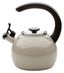 Gray Enamel on Steel Whistling Teakettle with Flip-Up Spout, 2 Quart