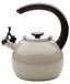 Gray Enamel on Steel Whistling Teakettle with Flip-Up Spout, 2 Quart