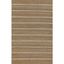 Blue and Brown Wool Stripe 10' x 14' Handmade Rug