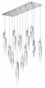 Polished Chrome 12-Light LED Crystal Pendant Chandelier