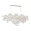 Trento 15-Light Champagne Silver and Clear Glass Chandelier