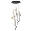 Barletta Black and Brass Aluminum LED Chandelier