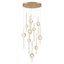 Barletta Whimsical Brass Anodized Aluminum LED Chandelier