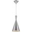 Transitional Brushed Nickel 1-Light Pendant with Heirloom Gold Interior