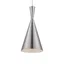 Transitional Brushed Nickel 1-Light Pendant with Heirloom Gold Interior