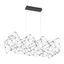 Leonardelli Dark Chrome 48" LED Geometric Chandelier