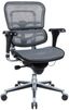 Gray Mesh High Back Executive Swivel Office Chair with Adjustable Arms