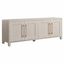 Alder White Rectangular TV Stand with Cabinets