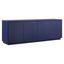 Dark Blue Modern Rectangular TV Stand with Cabinet