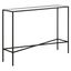 Henley 42" Blackened Bronze Metal & Glass Console Table