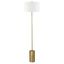 Adjustable Bronze 64" Floor Lamp with Linen Shade