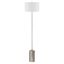 Sleek 64" Brushed Nickel Smart Floor Lamp with Linen Shade