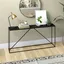 Nia 64" Blackened Bronze and Black Grain Hallway Table