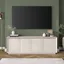 Oswald Alder White 68" TV Stand with Cabinets