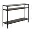 Ricardo 42" Blackened Bronze Industrial Console Table with Storage
