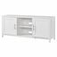 Strahm Transitional 65" White TV Stand with Enclosed Cabinets