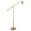 Adjustable Brass Pharmacy Floor Lamp with Smart Assistant Compatibility