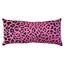 Pink Leopard Print Polyester Decorative Pillow, 16x6 Inch