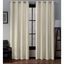 Ivory Light-Filtering Linen Grommet Curtain Panels, 54"x96"