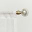 Gold Adjustable Curtain Rod with Acrylic Finials, 36"-72"