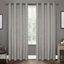 Gray Linen Room Darkening Grommet Curtain Panels 52" x 108"