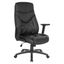 ErgoExecutive High Back Swivel Black Leather Office Chair