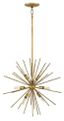 Burnished Gold Sputnik Sphere 8-Light Chandelier