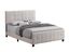 Modern Beige Queen Upholstered Bed with Tufted Headboard