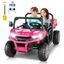 Pink 24V Kids Ride-On Truck with Remote Control and Electric Dump Bed