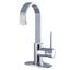 New York Sleek Single-Handle Polished Chrome Bathroom Faucet