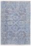 Handmade Blue & Ivory Distressed Wool-Blend 5' x 7'6" Area Rug