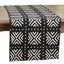 Black and White Cotton Mudcloth Table Runner