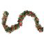 Festive Red and Green Tinsel Christmas Garland, 50 Feet