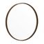 Modern Round 27.5" Brushed Bronze Wall Mirror with Shatterproof Glass