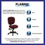 Ergonomic Mid-Back Task Chair with Pillow Top in Burgundy Fabric