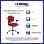 Mid-Back Red Mesh Swivel Task Chair with Chrome Base