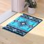 Reversible Turquoise Geometric 24x40 Synthetic Area Rug