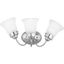 Polished Chrome 3-Light Etched Glass Bath Vanity Fixture