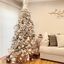 Mountain Pine 6.5' White Flocked Christmas Tree with Smart Lights